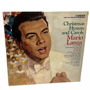 Mario Lanza Christmas Hymns And Carols (Vinyl, 1963) RCA Camden CAS 777(e) VG+
